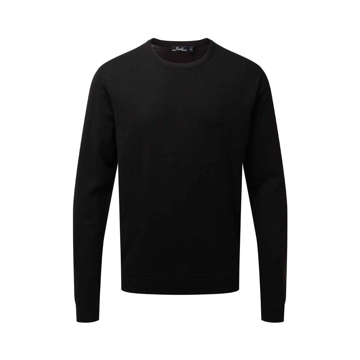 PR692 Crew Neck Cotton-Rich Knitted Sweater
